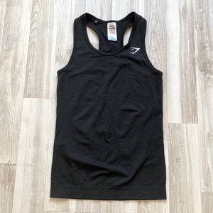Gymshark Vital Seamless Vest - Black Marl Size M